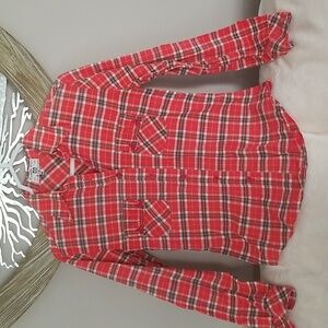 Vintage 70's cotton plaid top